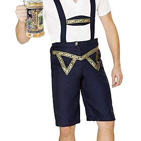 Men Oktoberfest Bavarian Lederhosen Costume